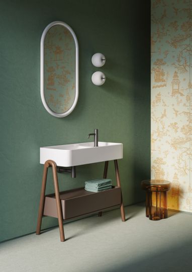 Прямоугольная раковина Artceram Brooklyn BNL002 90x40 см схема 4