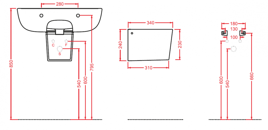 Полупьедестал Artceram Ten 320x500 мм для раковины TEC004 цвет белый ФОТО