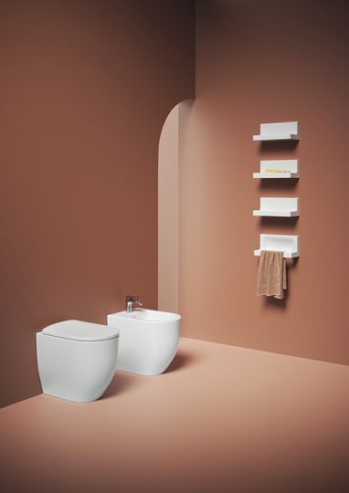 Биде Artceram Monet 360х520 мм напольное с 1 отверстием для смесителя MNB002 схема 3