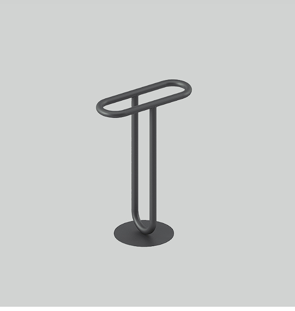 Изображение Стойка Artceram Bold с двойным полотенцедержателем ACA084