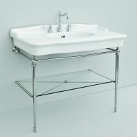 консоль Artceram Hermitage для раковины 1120 мм стеклянная полка HEA017 схема 3