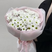 Букет из хризантем "Ромашки" от 9 шт