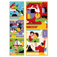 Тетрадь FLAT DESIGN, набор тетрадей 48 листов