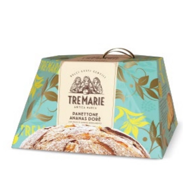 Панеттоне с ананасом, Tre Marie, 930 г Panettone Ananas 930 g