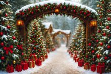 Фон стена "New year wall №10"