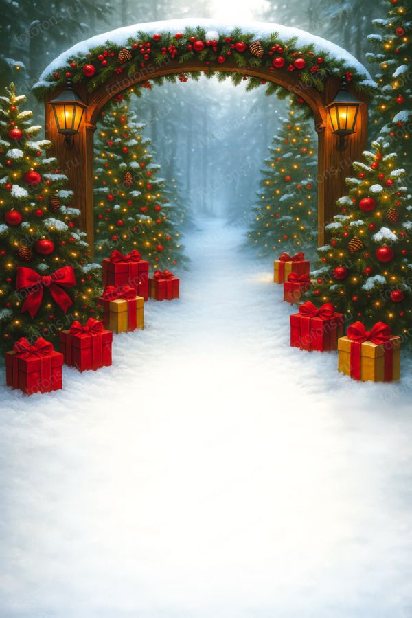 Фон стена "New year wall №12"