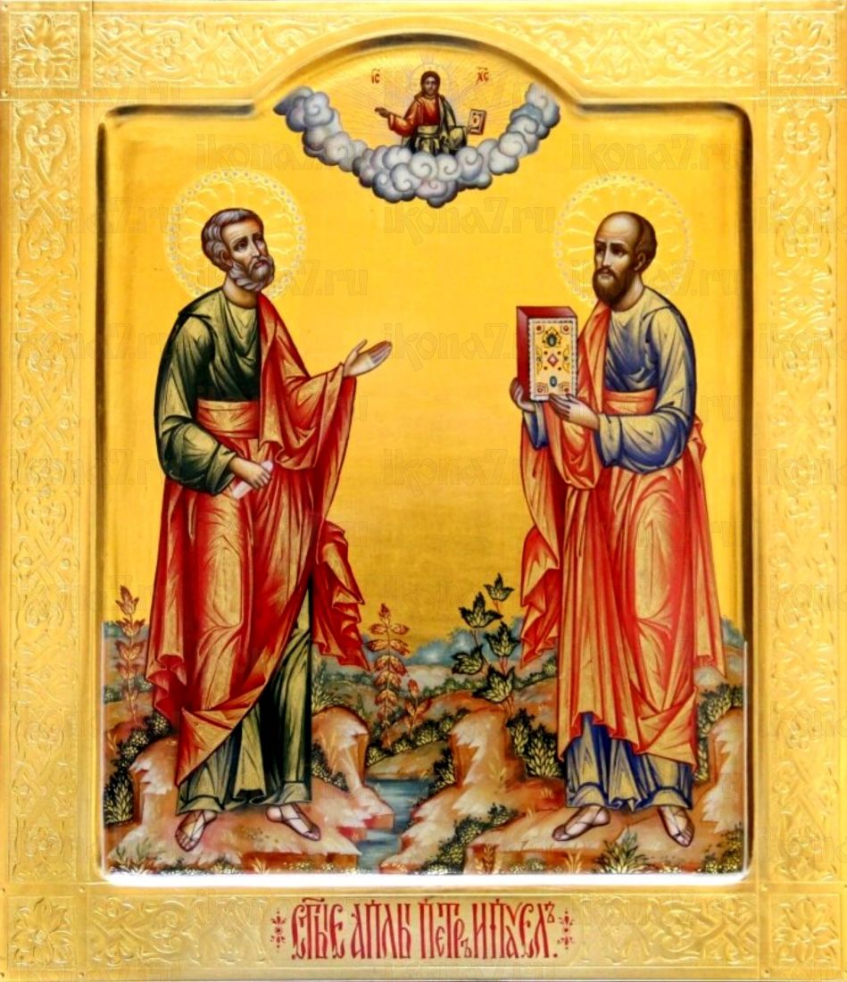 Святые Апостолы: Икона Петра и Павла (рукописная)