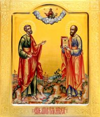 Святые Апостолы: Икона Петра и Павла (рукописная)