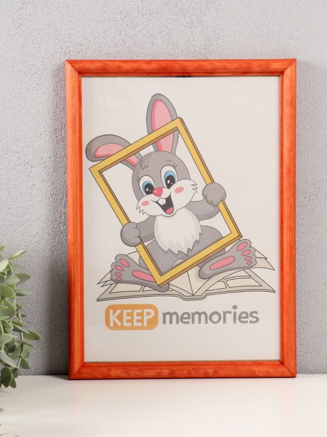 Фоторамка для фото 21?30 см Keep memories, махагон, (пластиковый экран), дерево