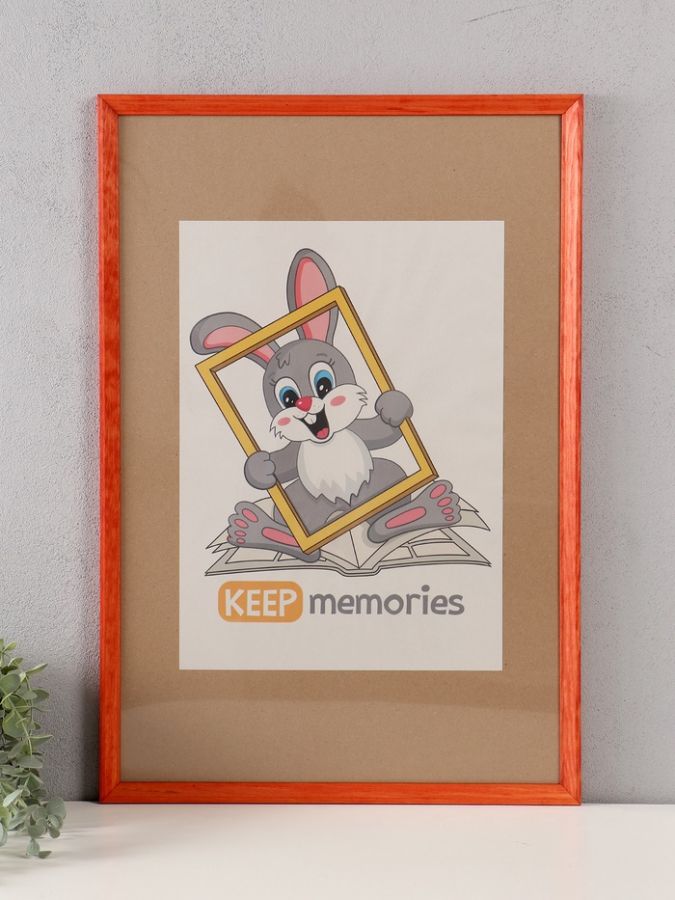 Фоторамка для фото 40?60 см Keep memories «Канон», махагон, (пластиковый экран), дерево