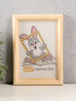 Фоторамка для фото 10?15 см Keep memories, белое дерево, (пластиковый экран)