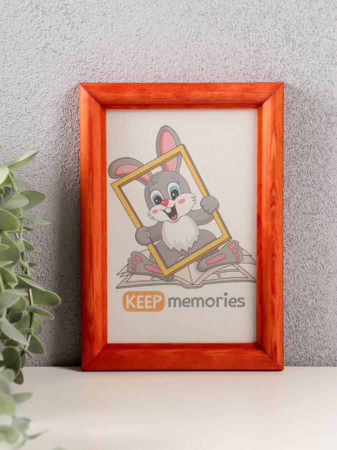 Фоторамка для фото 10?15 см Keep memories, махагон, (пластиковый экран), дерево