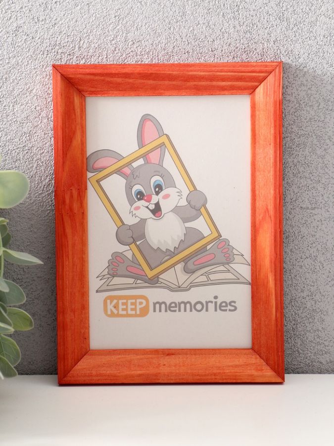 Фоторамка для фото 10?15 см Keep memories, махагон, дерево, (пластиковый экран)