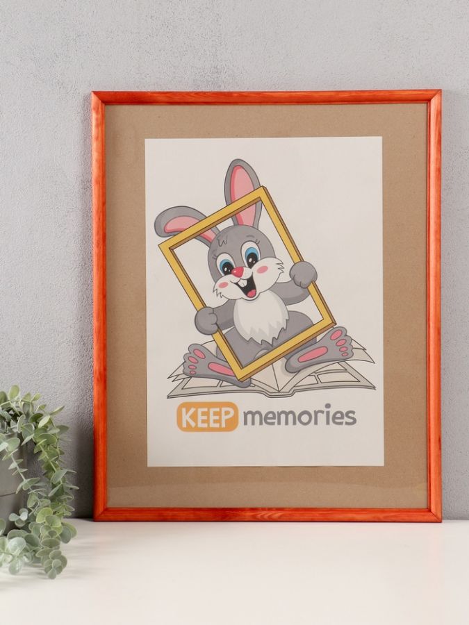 Фоторамка для фото 40?50 см Keep memories махагон, (пластиковый экран), дерево
