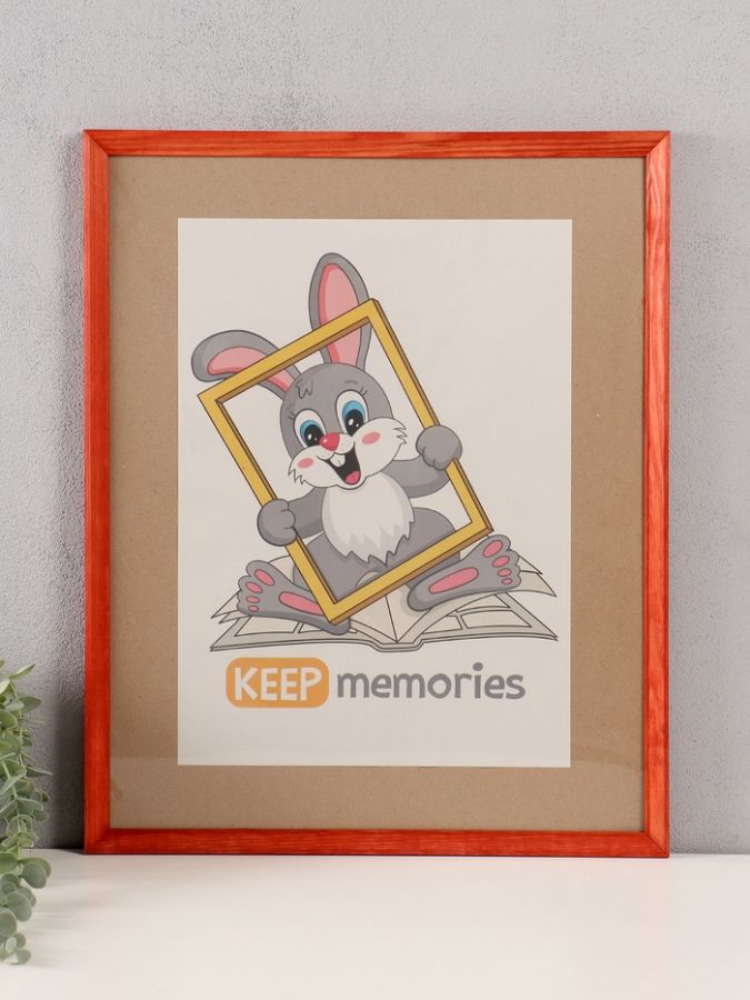 Фоторамка для фото 40?50 см Keep memories «Канон», махагон, (пластиковый экран), дерево