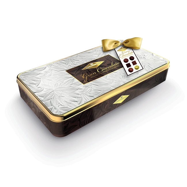 Конфеты шоколадные пралине ассорти в подарочной упаковке, Condorelli, 360 г, Gran cioccolato confezione in latta 360 g