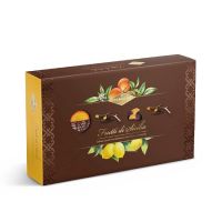 Цукаты сицилийских цитрусовых в темном шоколаде, Condorelli, 320 г, Frutti di Sicilia agrumi canditi ricoperte di cioccolato fondente 320 g