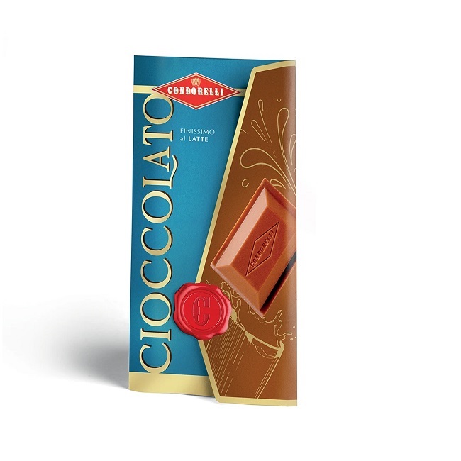 Шоколад молочный, Condorelli, 100 г, Tavoletta di cioccolato al latte 100 g