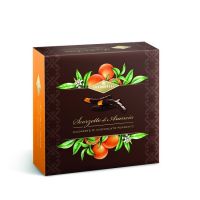 Мандариновые цукаты в темном шоколаде, Condorelli, 80 г, Scorzette di mandarine candite ricoperte di cioccolato fondente 80 g