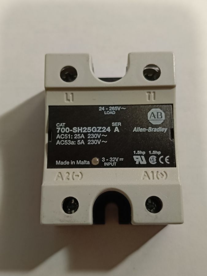 Реле твердотельное 700-sh-25gz24 ser a, 700SH25GZ24 Allen Bradley, ток 25а