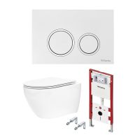 Комплект TECEspring Base, панель смыва с круглыми кнопками унитаз модель R K401101/03/04WCR схема 1 Комплект TECEspring Base, панель смыва с круглыми кнопками унитаз модель R K401101/03/04WCR схема 1