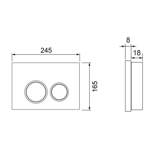 Комплект TECEspring Base, панель смыва с круглыми кнопками, унитаз Basic K401101/03/04WCB схема 7 Комплект TECEspring Base, панель смыва с круглыми кнопками, унитаз Basic K401101/03/04WCB схема 7
