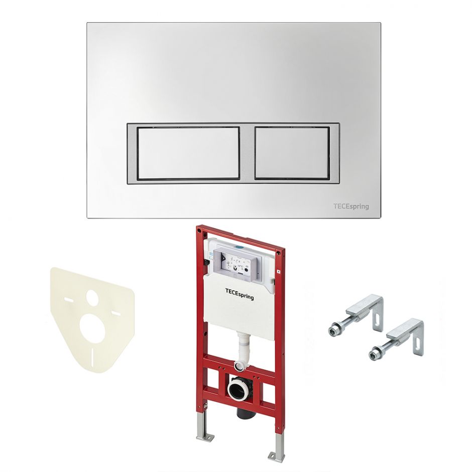 Изображение Комплект TECEspring Base панель смыва с прямоугольными кнопками S401201