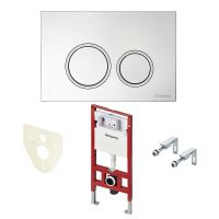 Комплект TECEspring Base панель смыва с круглыми кнопками S4011 схема 1 Комплект TECEspring Base панель смыва с круглыми кнопками S4011 схема 1