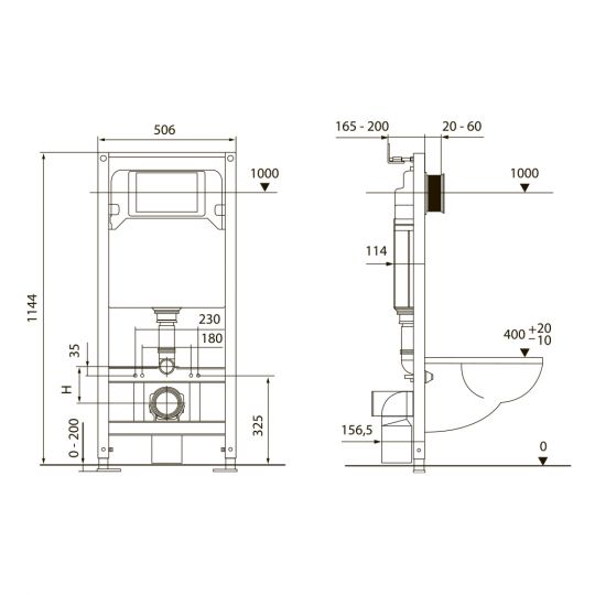 Комплект TECEspring Base панель смыва с круглыми кнопками S4011 схема 3 Комплект TECEspring Base панель смыва с круглыми кнопками S4011 схема 3