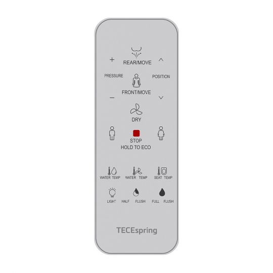 Комплект TECEspring, застенный модуль с унитазом с функцией биде схема 7