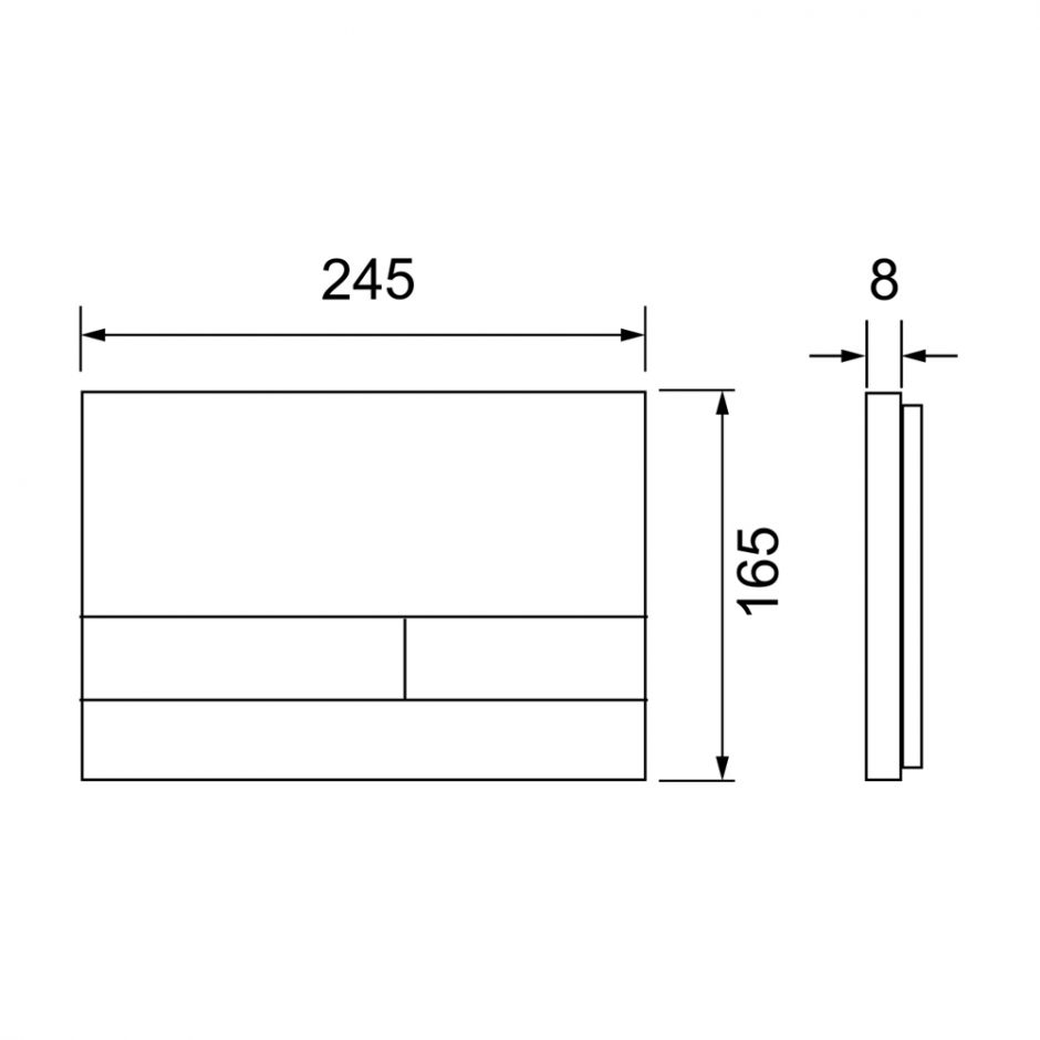 Панель смыва TECEspring Square S2308 ФОТО