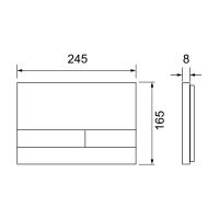 Панель смыва TECEspring Square S2308 схема 2 Панель смыва TECEspring Square S2308 схема 2