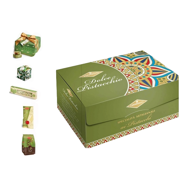 Подарочный набор Дольче Фисташка 1330 г, Condorelli,  Strenna Dolce Pistacchio 1330 g