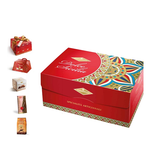 Подарочный набор Дольче Сицилия 1530 г, Condorelli, Strenna Dolce Sicilia 1530 g