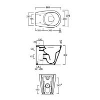 Напольный унитаз Simas Gambassi GA01 схема 2