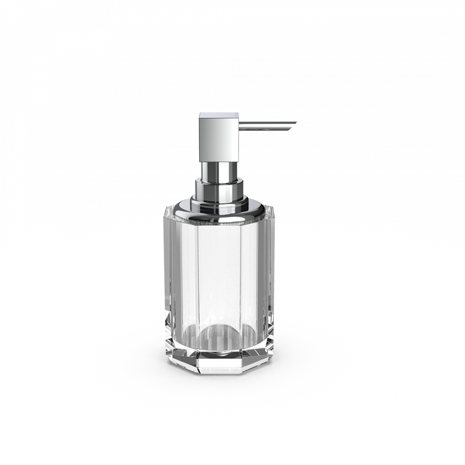Дозатор для житкого мыла Decor Walther Kristall 09434 с хромированной фурнитурой ФОТО