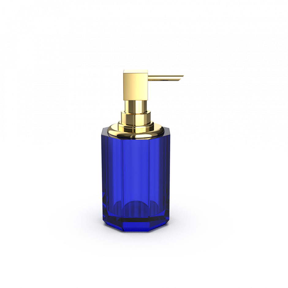 Изображение Дозатор для житкого мыла Decor Walther Kristall 09435 с фурнитурой золотого цвета