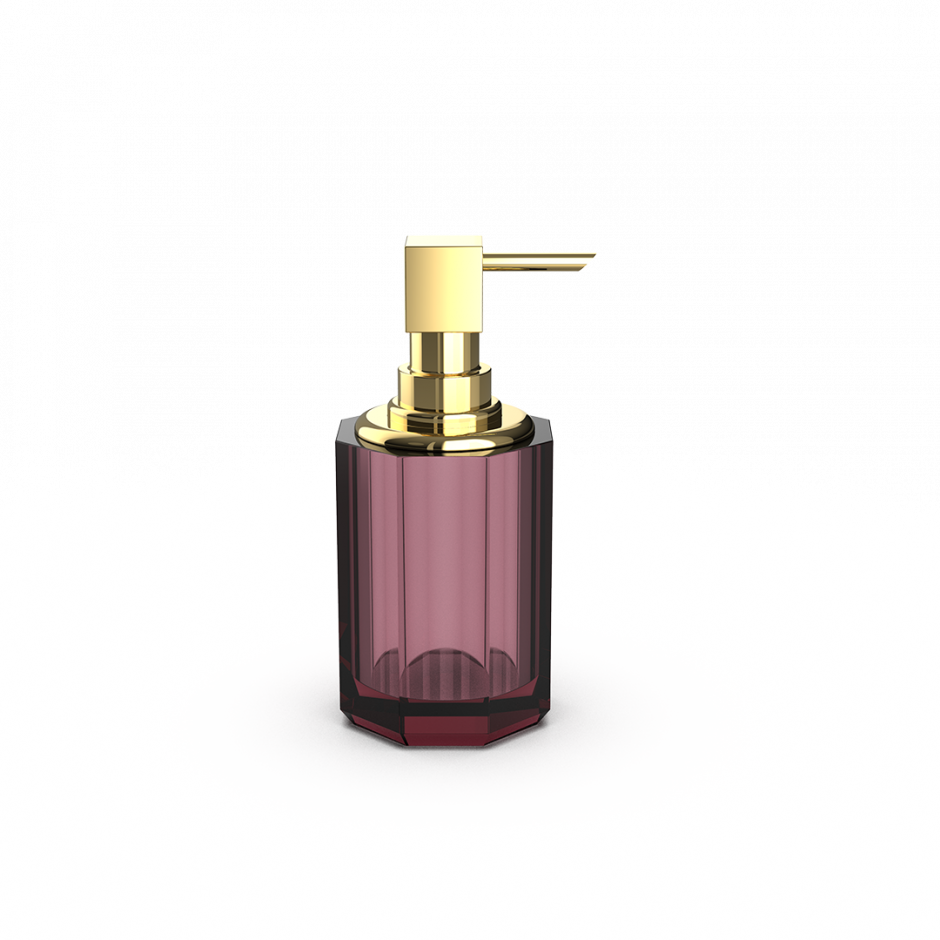 Дозатор для житкого мыла Decor Walther Kristall 09435 с фурнитурой золотого цвета ФОТО