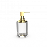 Дозатор для житкого мыла Decor Walther Kristall 09435 с фурнитурой золотого цвета схема 5 Дозатор для житкого мыла Decor Walther Kristall 09435 с фурнитурой золотого цвета схема 5