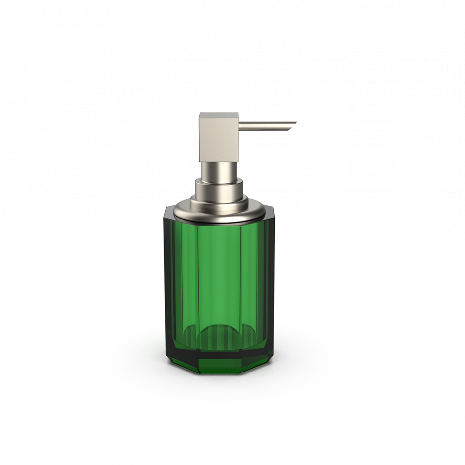 Мыльный дозатор Decor Walther Kristall 09437 с фурнитурой цвета никель ФОТО