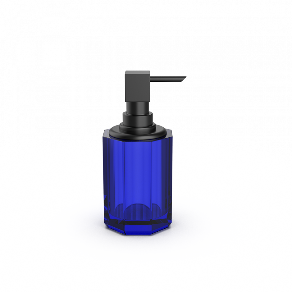 Изображение Мыльный дозатор Decor Walther Kristall 09438 с черной фурнитурой