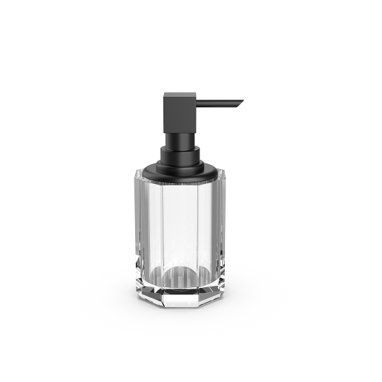 Мыльный дозатор Decor Walther Kristall 09438 с черной фурнитурой схема 5