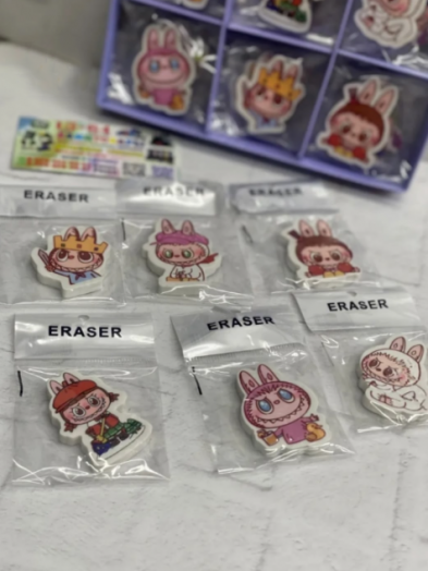 Ластик для карандашей ЛАБУБУ, набор 10шт 49047