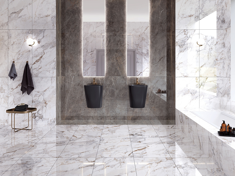 Marble-X Бреча Капрайа Белый Лаппато R9 Ректификат 60x60 K949761LPR01VTE0