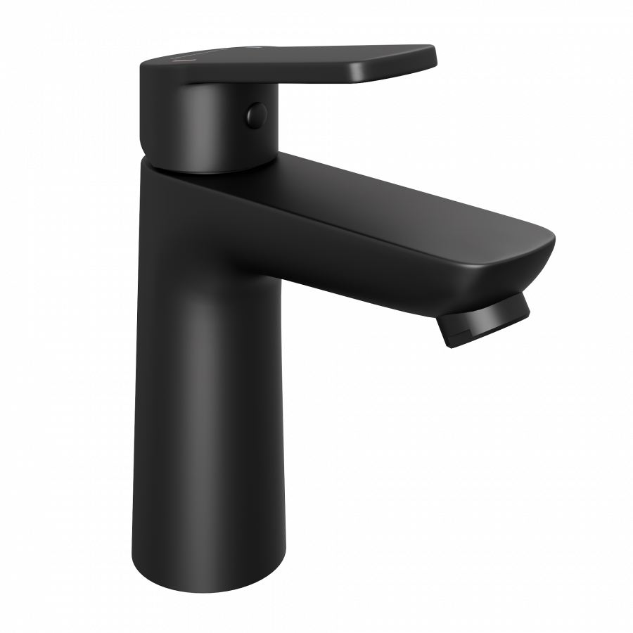 Смеситель для раковины ABELSBERG Lineara UNF23508MB, вулканический черный