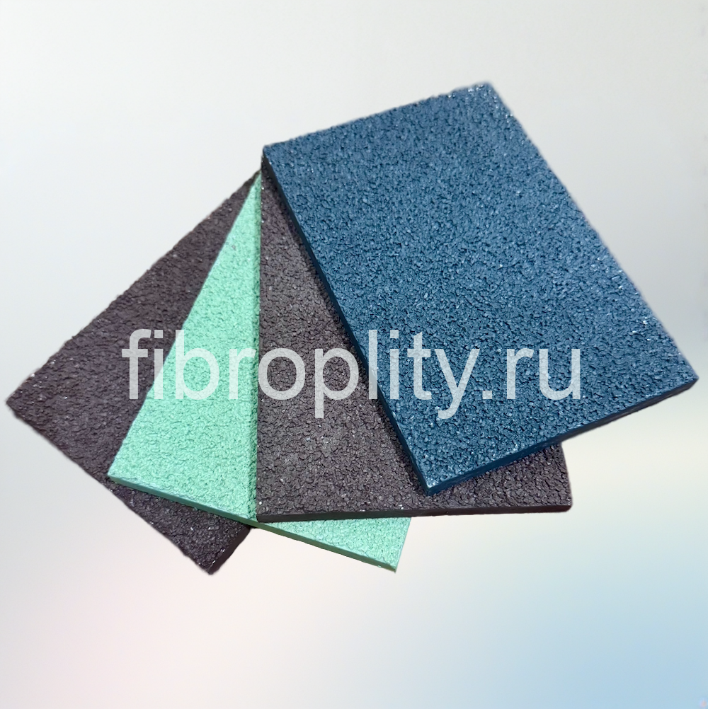 Хризотилцементные панели с каменной крошкой