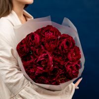 15 пионы красные