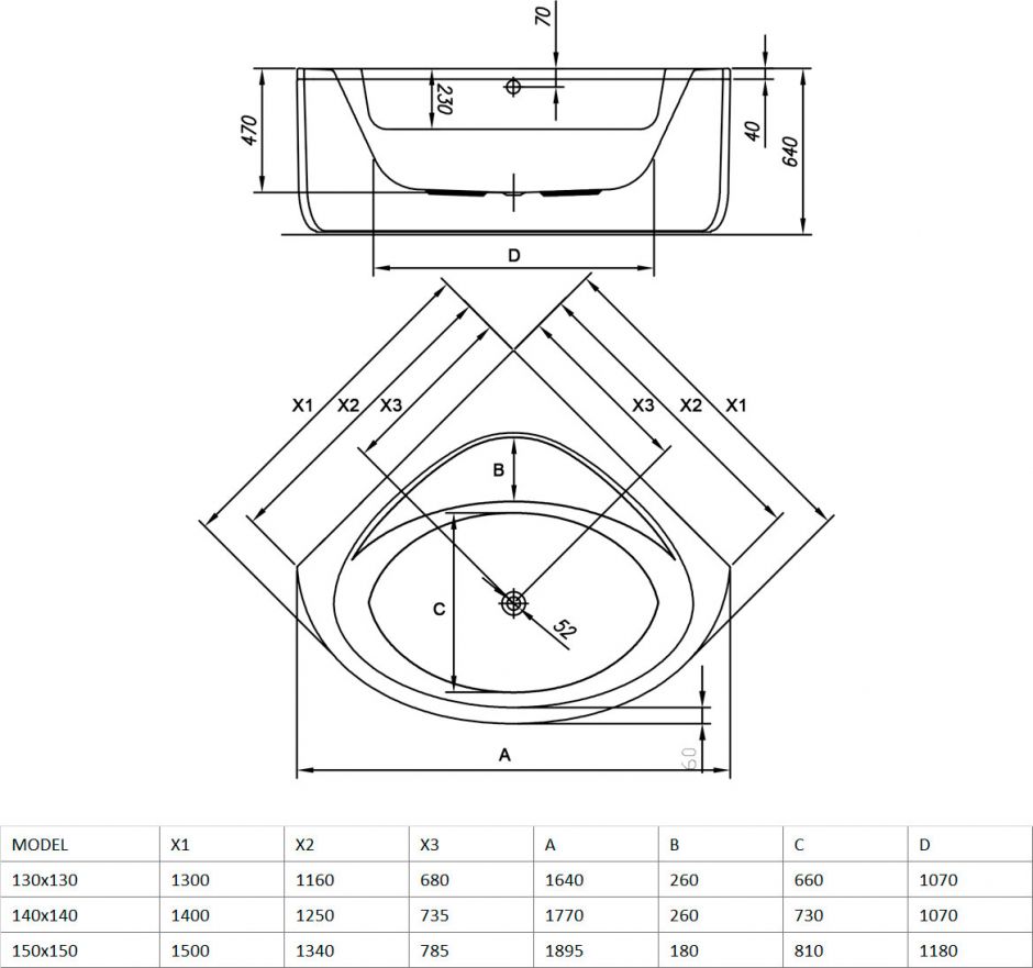 Гидромассажная акриловая ванна Kolpa-San DOLORES 130x130 ФОТО