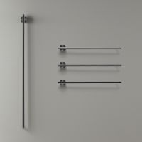 Электрический модульный полотенцесушитель Cea Design EQUILIBRIO AEQB44 4 модуля (1х106см, 3х58см) схема 1