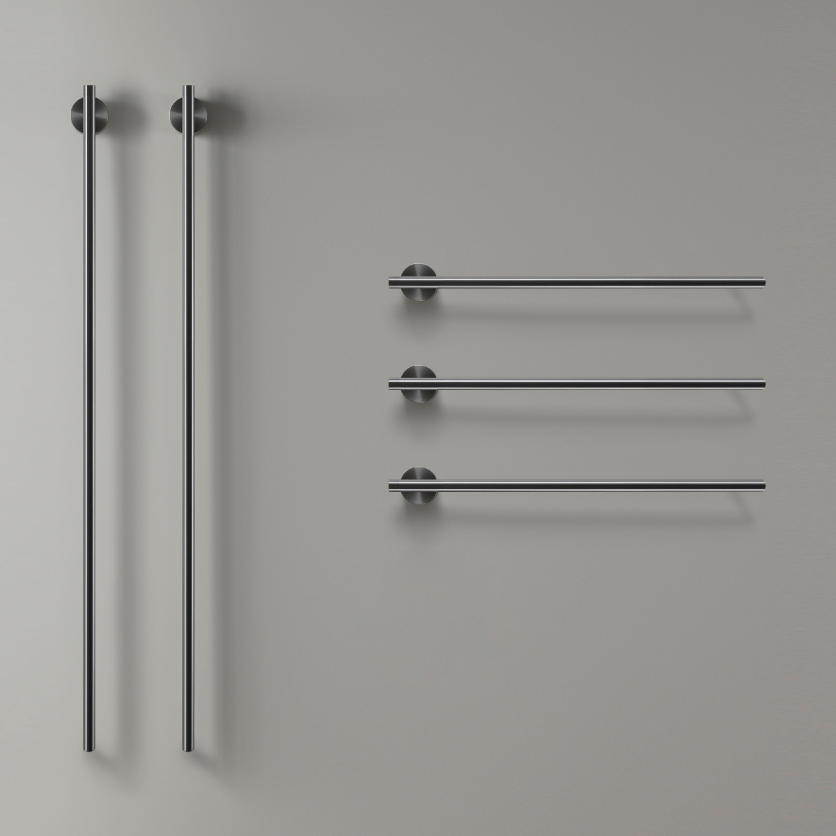 Электрический модульный полотенцесушитель Cea Design EQUILIBRIO AEQB65 5 модулей (2х106см, 3х58см) цена от 739 233 ₽ Фото Электрический модульный полотенцесушитель Cea Design EQUILIBRIO AEQB65 5 модулей (2х106см, 3х58см)